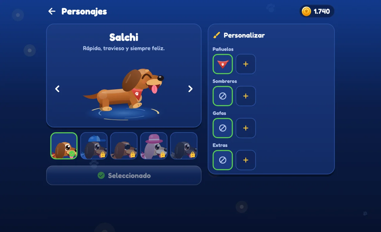 Personajes y personalización en computador