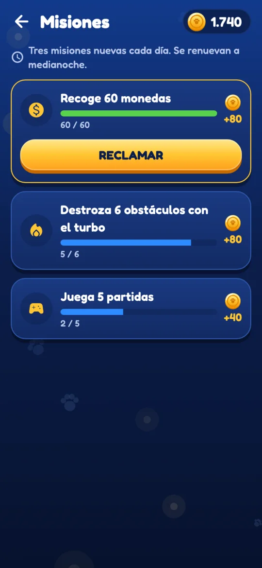 Misiones diarias